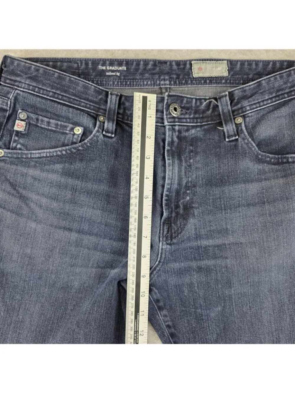 AG Adriano Goldschmied Graduate Jeans Mens 34x29 Slim Tapered Stretch Blue